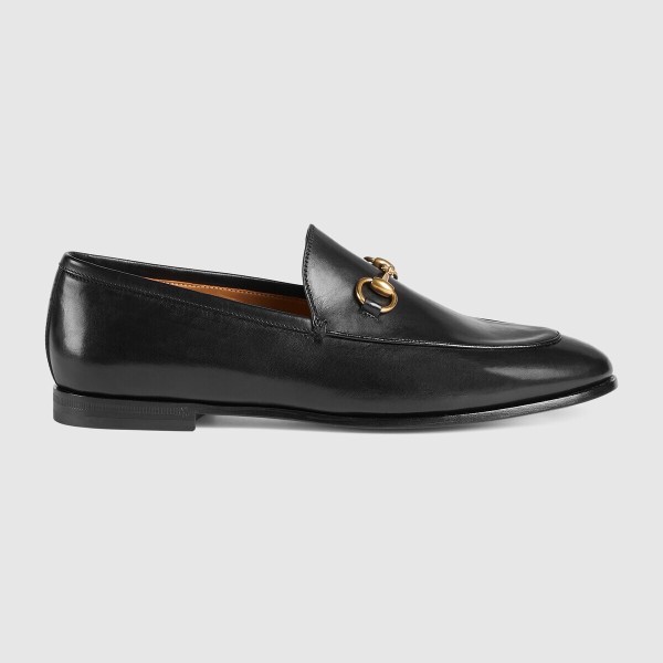 Gucci Jordaan Leather horse buckle loafer